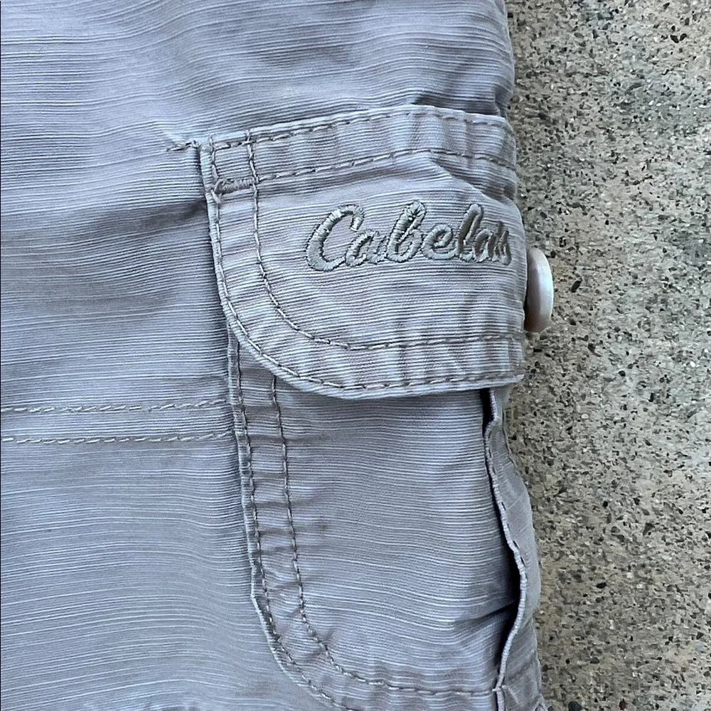 Cabela's Women's Beige Khaki Cargo Outdoor Hiking Shorts Women's Size 4 - Picture 3 of 8